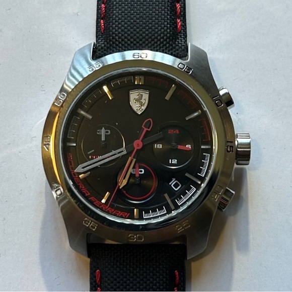 Scuderia Ferrari Primato Watch with 44mm Black Chronograph Face & Black Band - Picture 2 of 8